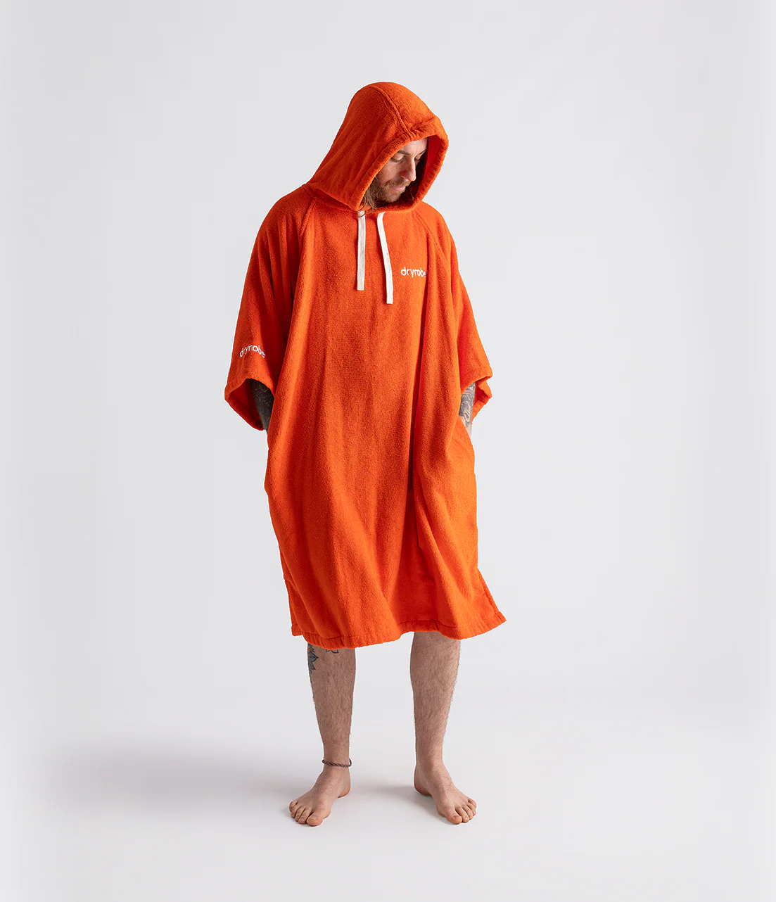 Orange Organic Towel Changing Robe - Image 5