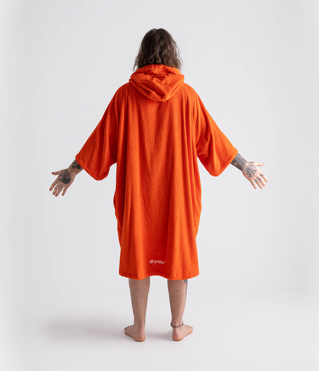 Orange Organic Towel Changing Robe - Image 7