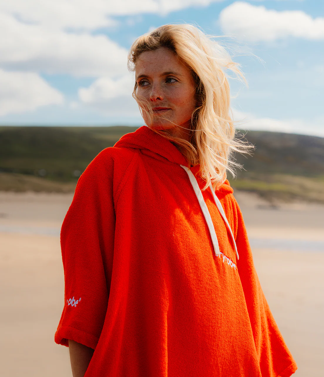 Orange Organic Towel Changing Robe - Image 8