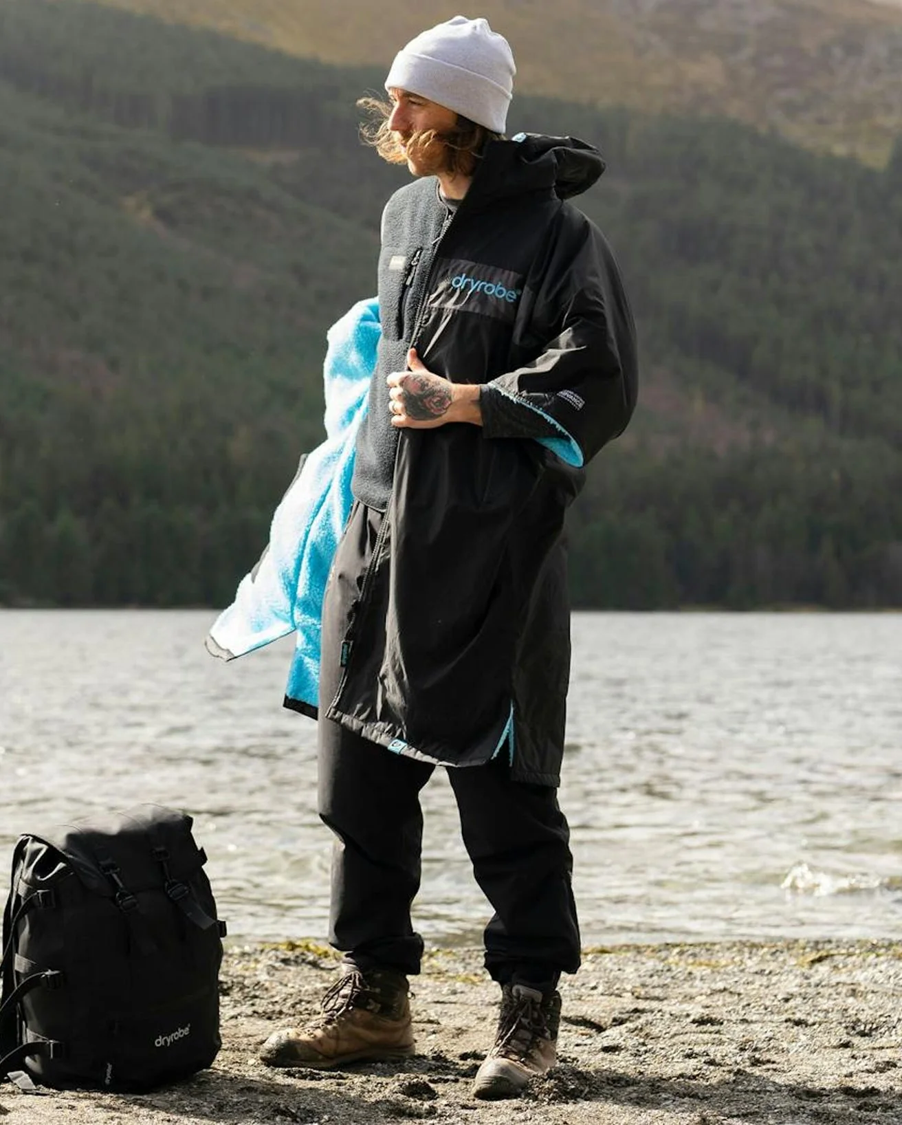 REWORK - Black Blue Camo Easy-Fit Advance Changing Robe - Image 7