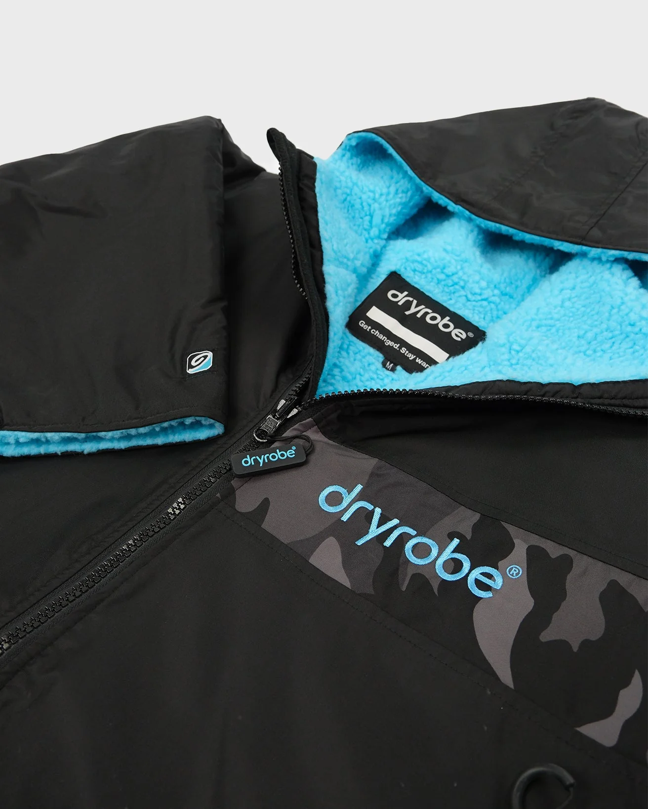 REWORK - Black Blue Camo Easy-Fit Advance Changing Robe - Image 8