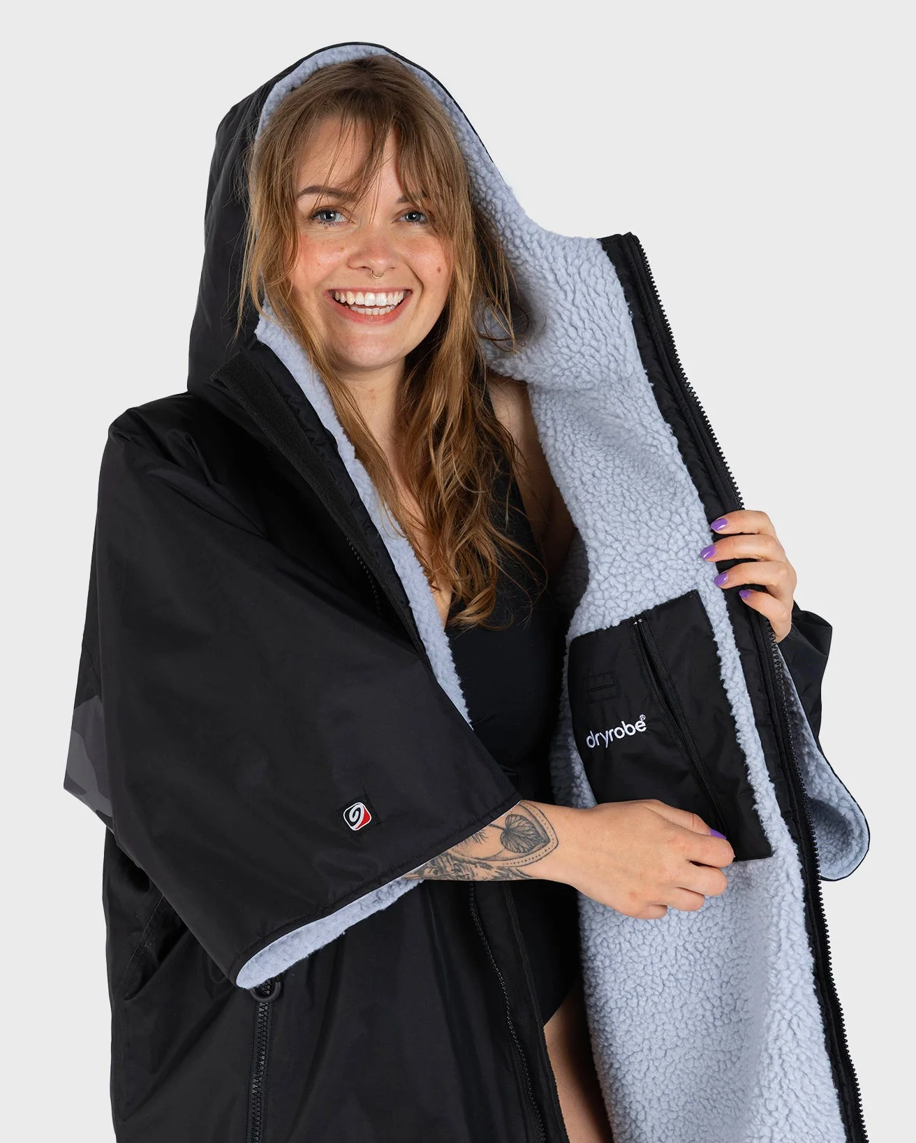 REWORK - Black Grey Camo Easy-Fit Advance Changing Robe - Image 3
