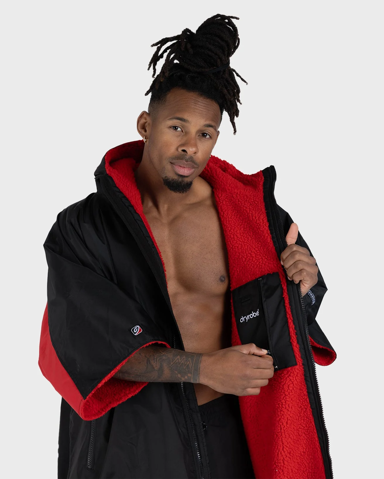 REWORK - Black Red Easy-Fit Advance Changing Robe - Image 3