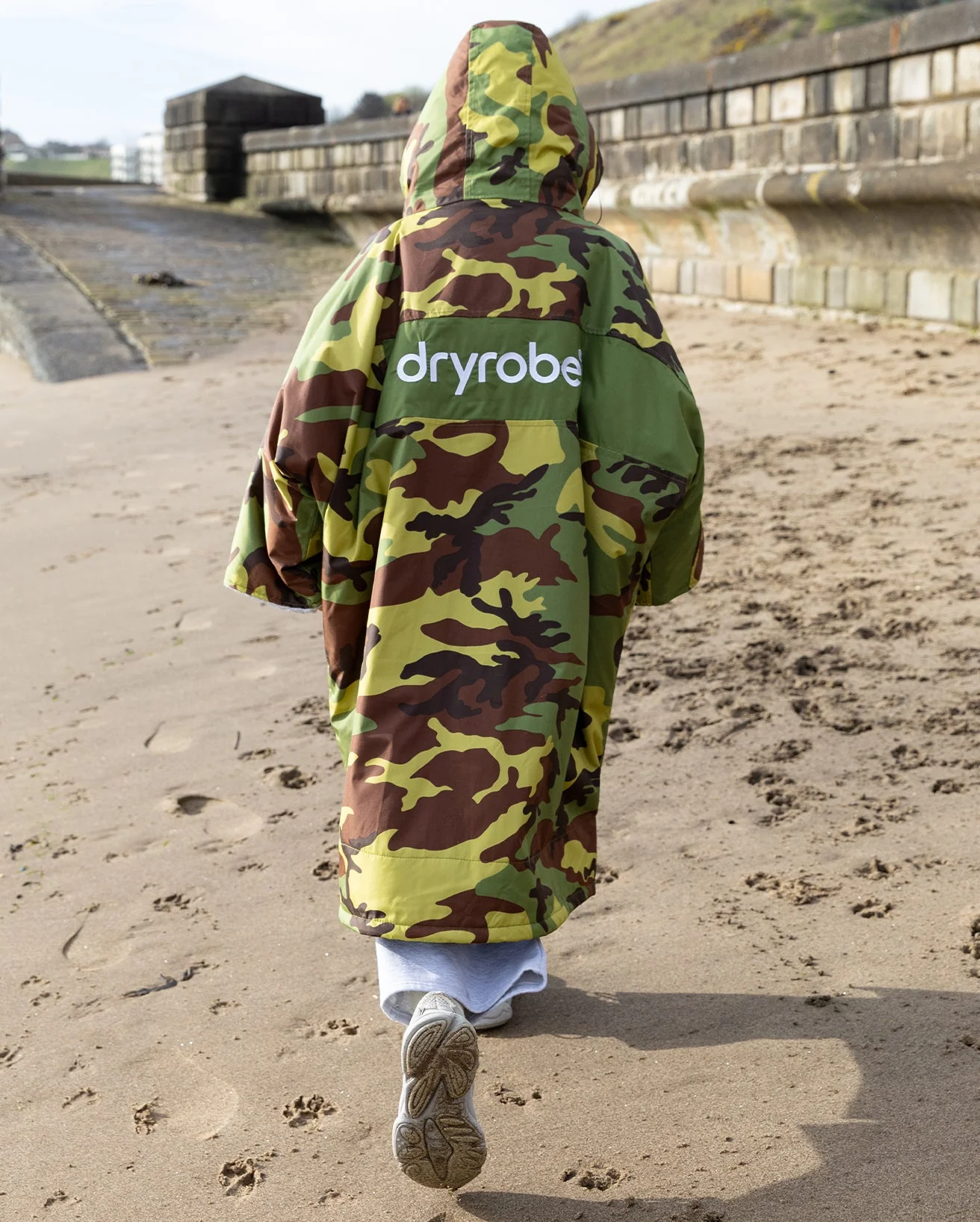 REWORK - Camo Grey Green Easy-Fit Kids Advance Changing Robe - Image 4
