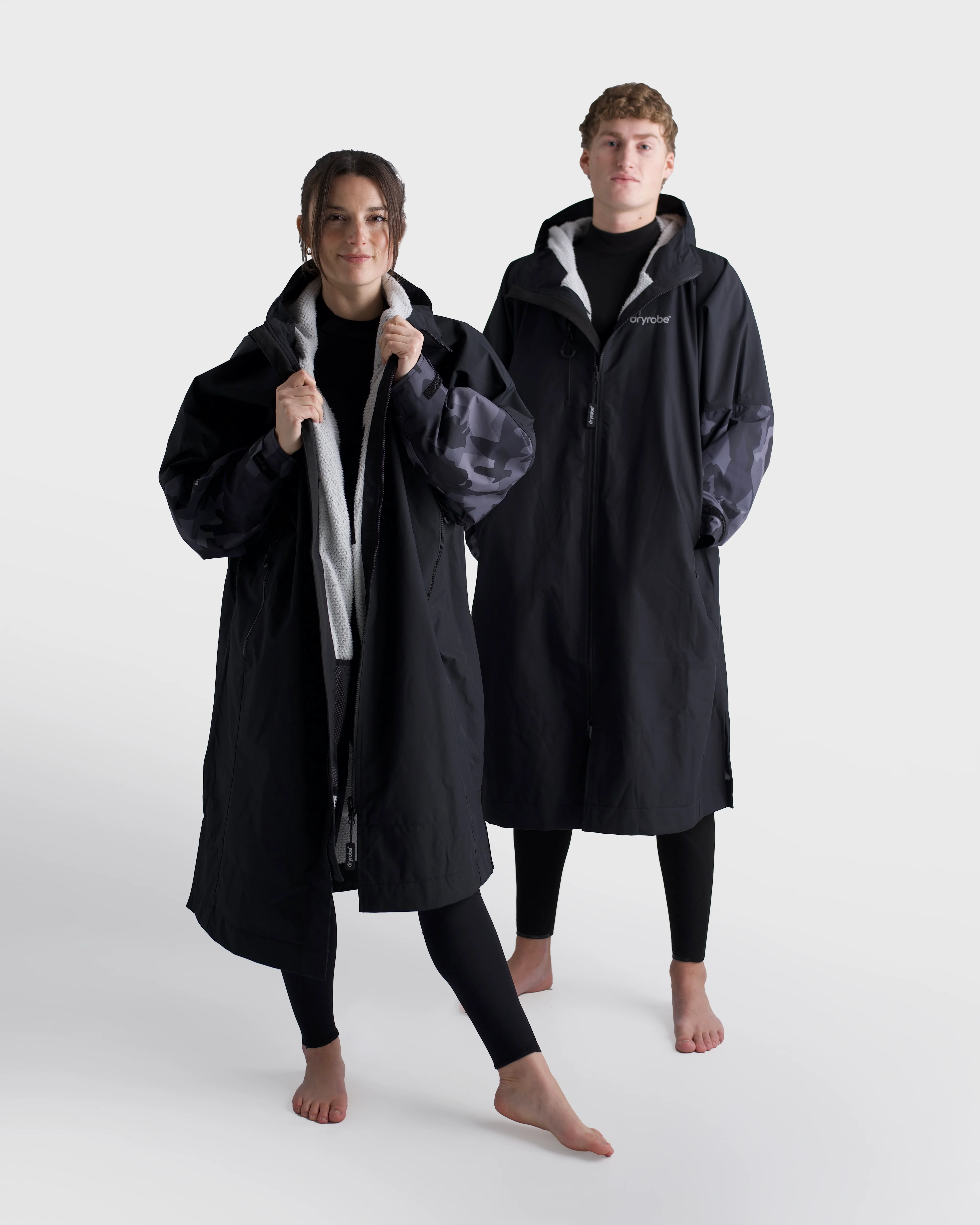 Black Tech-Lite Changing Robe Long Sleeve