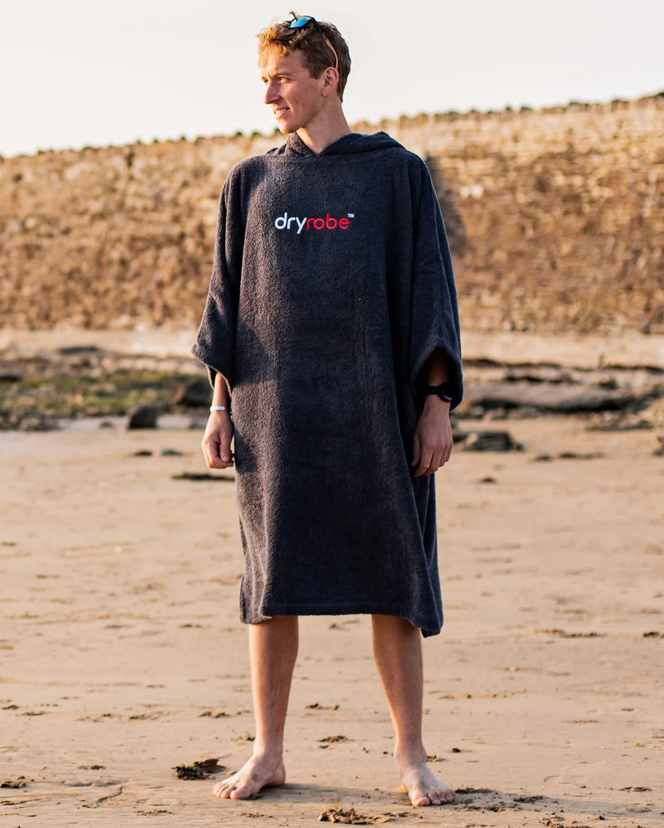 Navy Blue Towel Changing Robe - Image 3