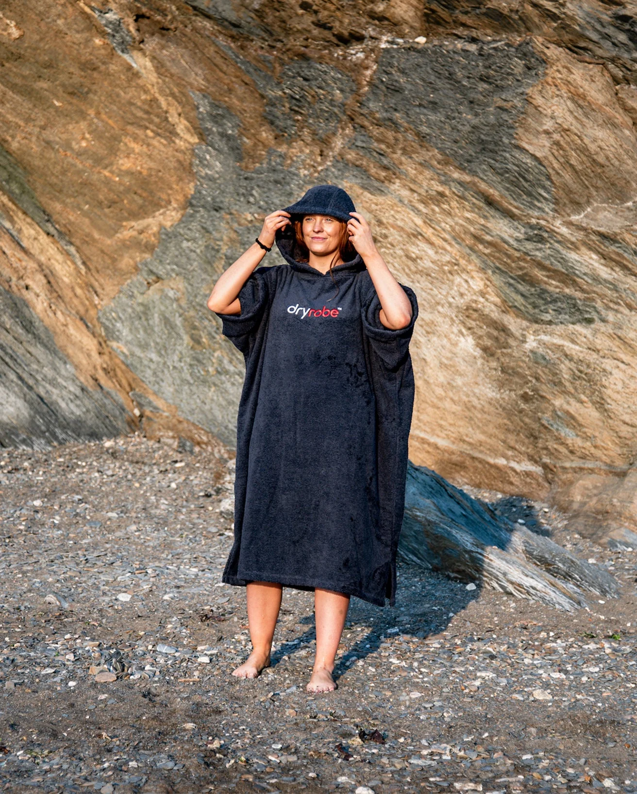 Navy Blue Towel Changing Robe - Image 4