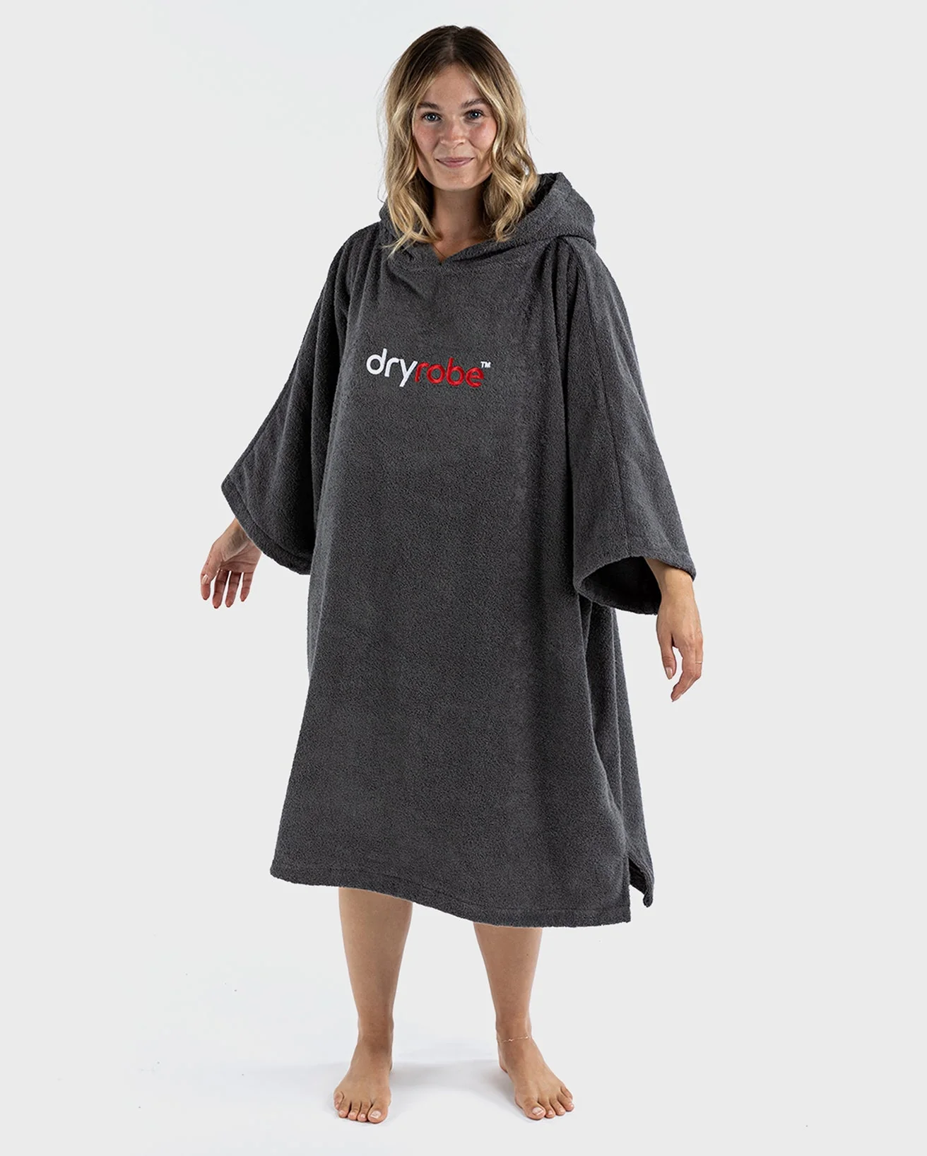 Slate Grey Towel Changing Robe - Image 6